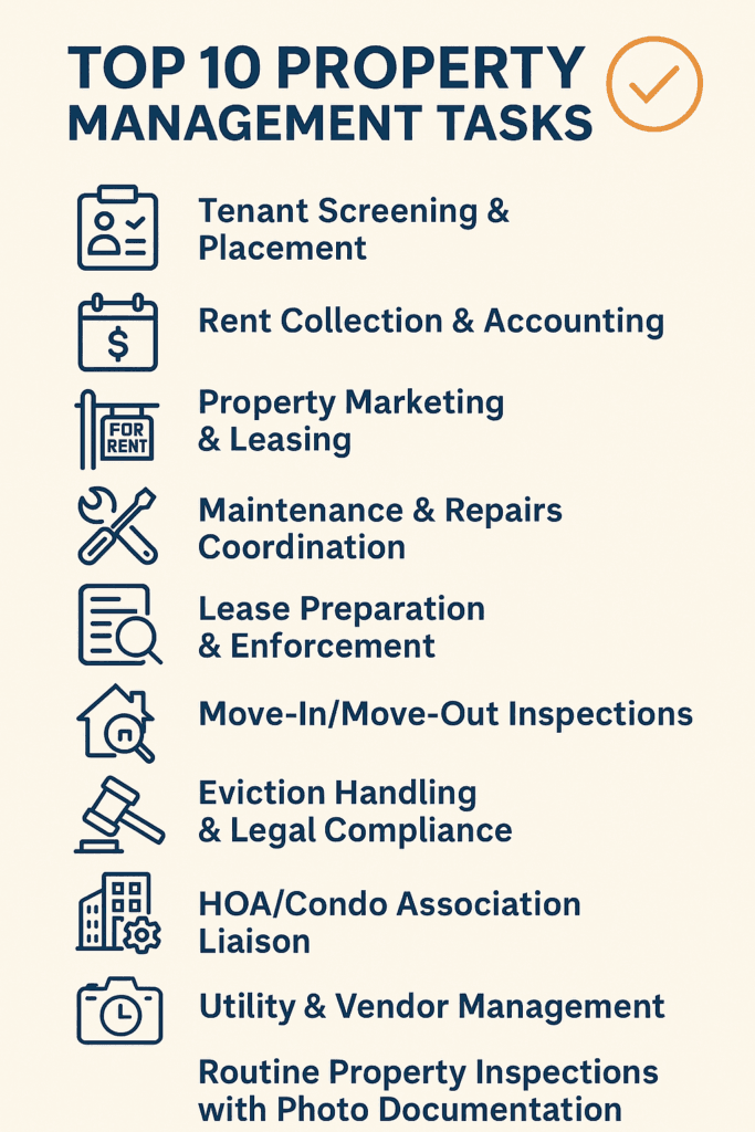 Top 10 Property Management Tasks We Handle for Your Property